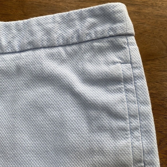 Zara Basic Women's M LIGHT BLUE Short Shorts Side Seam Pockets Textured Cotton - Picture 4 of 8